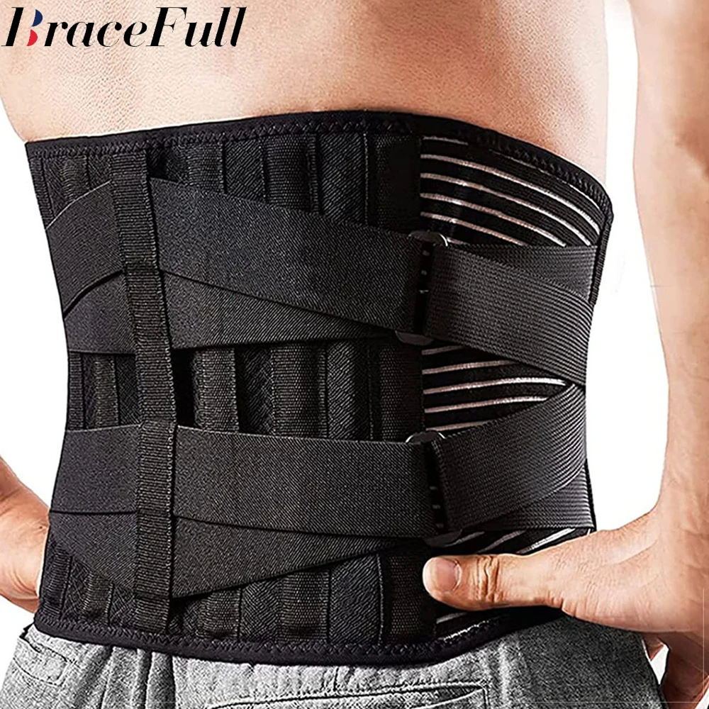 

Breathable Waist Braces Back Support Belt Anti-skid Lumbar Support Belt with 16-hole Mesh for Lower Back Pain Relief