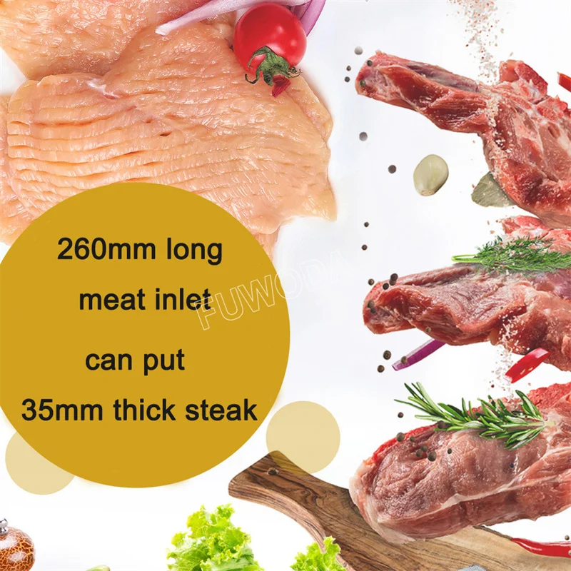 Electric Meat Tenderizer Machine Commercial Heavy Duty Meat Cuber Tool Stainless Steel for Tenderizing Beef Turkey Chicken Pork 2