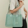New Large Capacity Canvas Tote Bags for Women Work Commuting Carrying Bag College Style Student Outfit Book Shoulder Shopper Bag 3