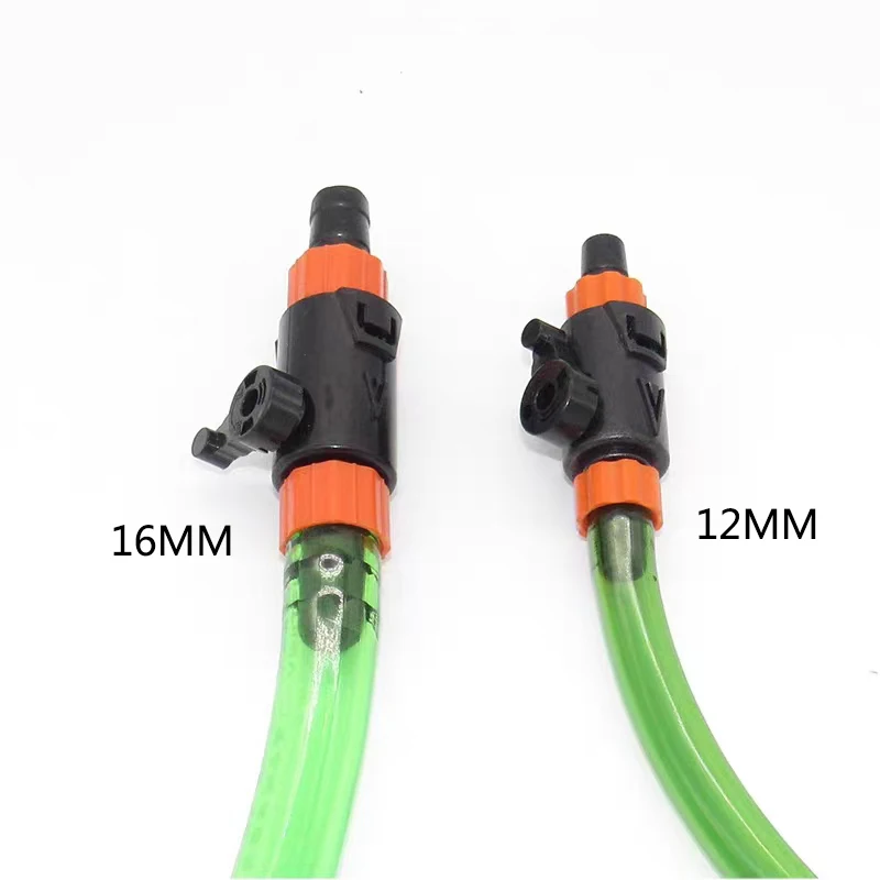 Valvola A 3 Vie Per Acquario – Connettore Per Tubi Da 12mm E 16mm, Ugello Per Rubinetto Efficiente Per Manutenzione Pesci