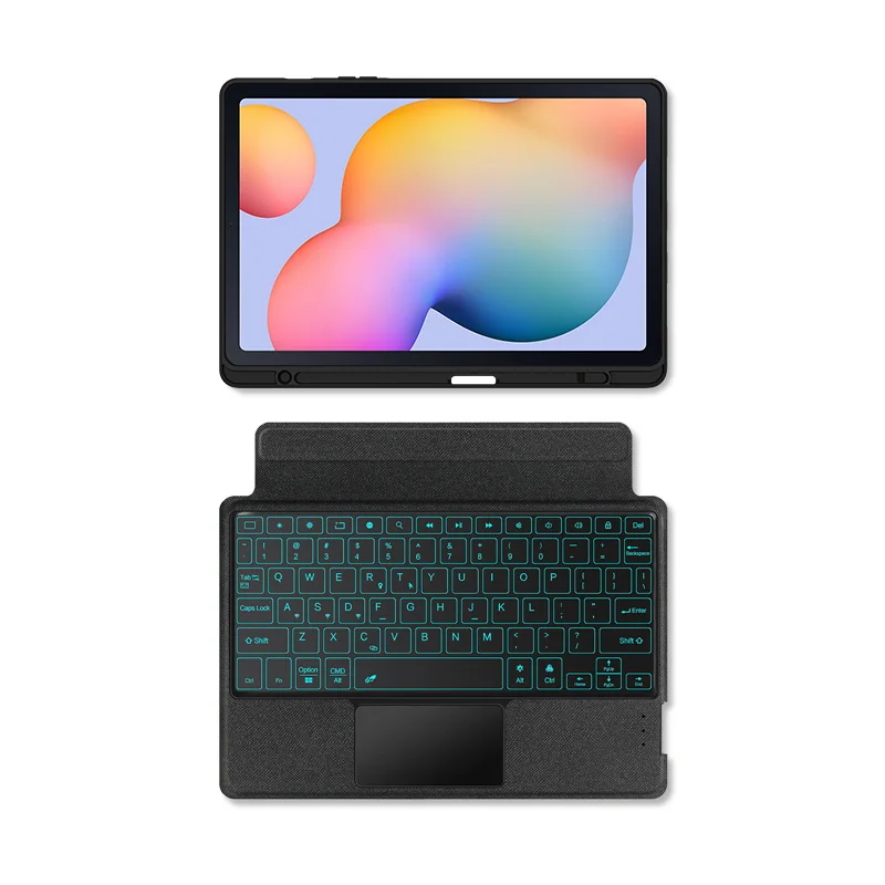 Capa de Teclado Magnético para Tablet Touchpad Retroiluminado Capa para Galaxy Tab s6 Lite Sm-p610 Sm-p615 10.4 Polegadas - Imagem 4