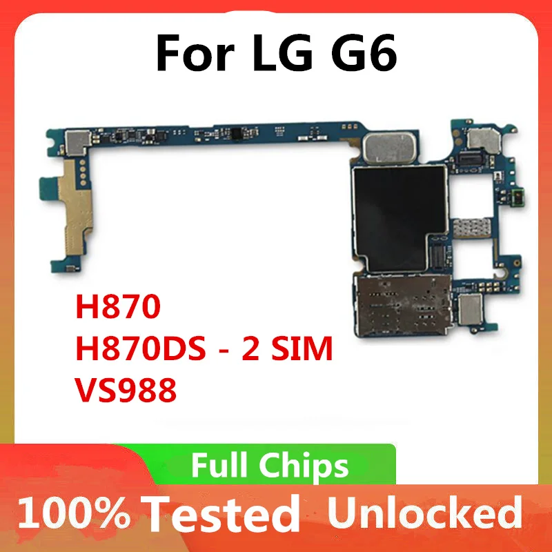 Разблокированная материнская плата для LG G6 H870 VS988 Оригинальная с заменой