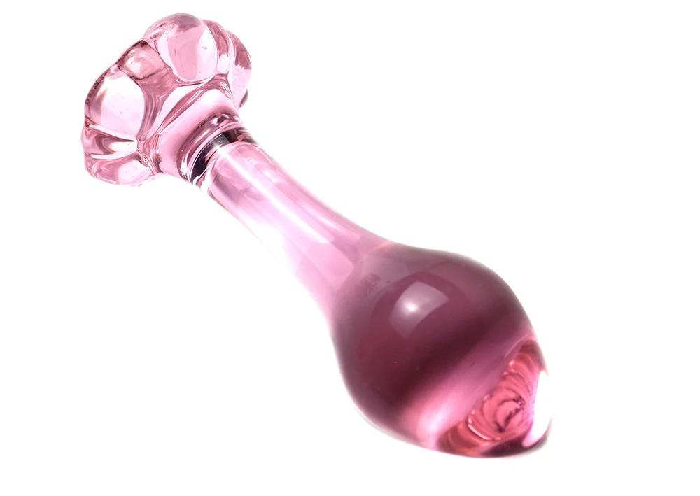 Crystal Glass Pink Anal Plug Dildo Masturbation Sex Toys For Women Men Lesbian Butt Plug Ad_voghion.com