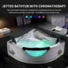 Corner Whirlpool Tub 2 Person Whirlpool Bathtub Corner Jetted Bathtub with Heater Corner Jetted Tub with Light Spa Bath tub 3