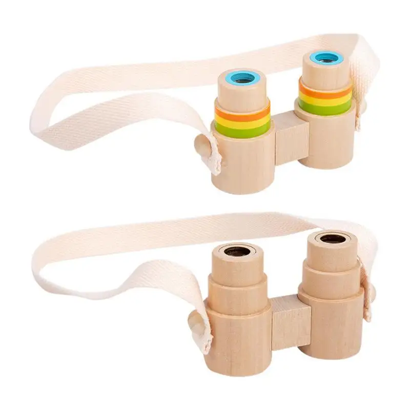 

Wooden Binoculars Toy Adjustable Kids Binoculars Toy Folding Humanized Wooden Binoculars Toy Outdoor Toys For Boys Girls