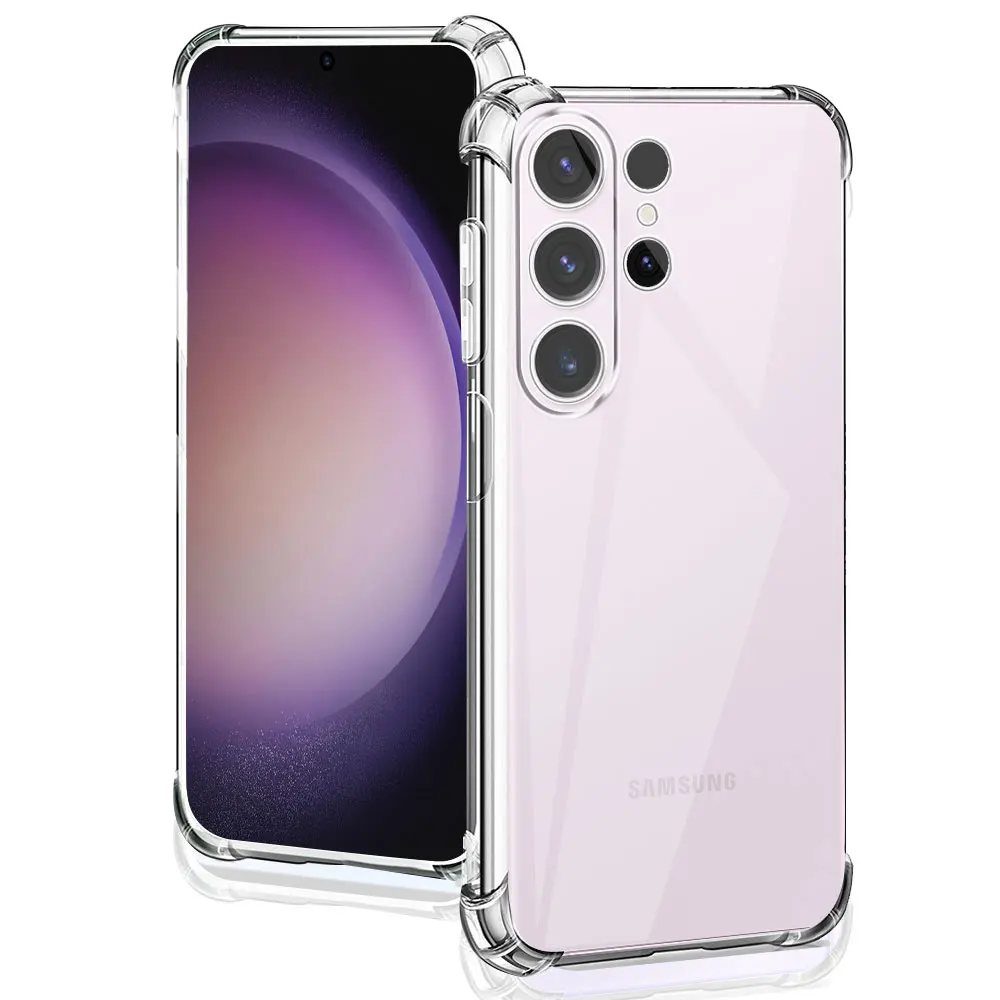 Shockproof Clear TPU Silicone Airbag Case - Transparent Protective Cover