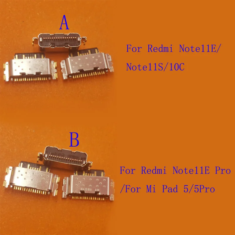 

50Pcs USB Charging Charger Dock Connector Port Plug For Xiaomi Redmi Note 11E 11S 10C Note11E Pro Note11S Mi Pad 5 5Pro Note11C