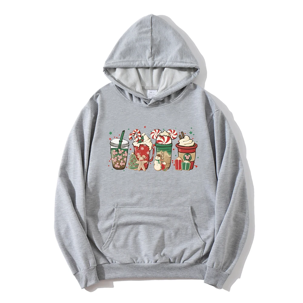 Christmas Coffee Sweatshirt Christmas Hoodies Women Coffe Sweasthirt Coffe Lover Christmas Gift Christmas Kawaii Clothes