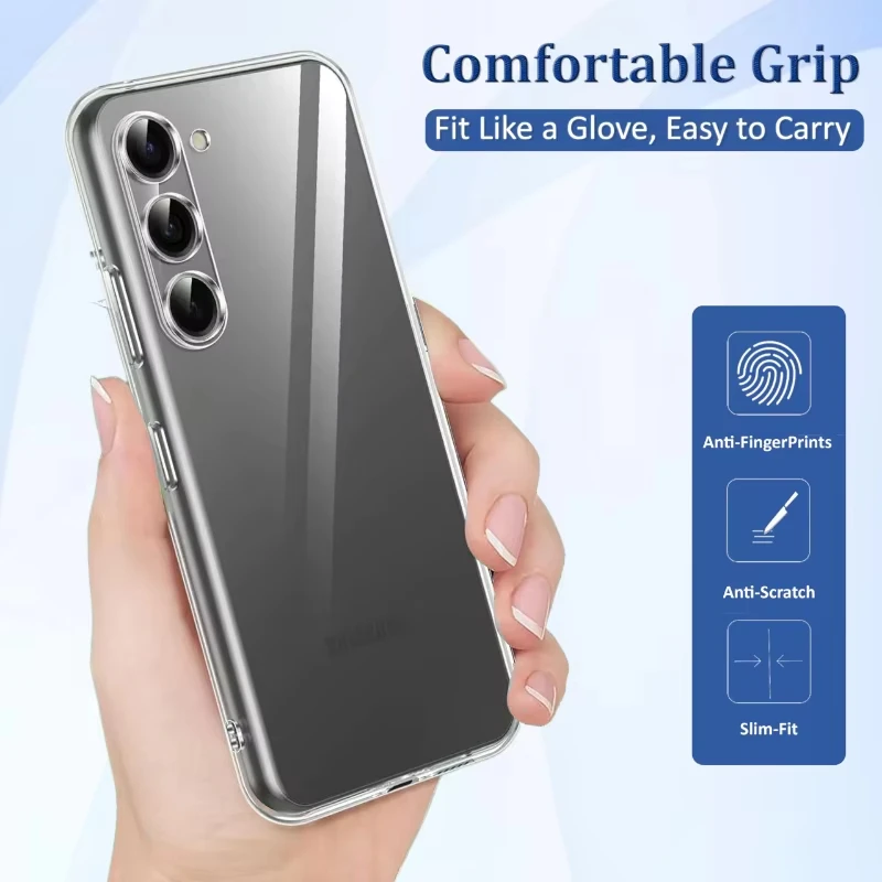 Soft TPU Clear Back Phone Case - Sleek and Durable Protective Cover