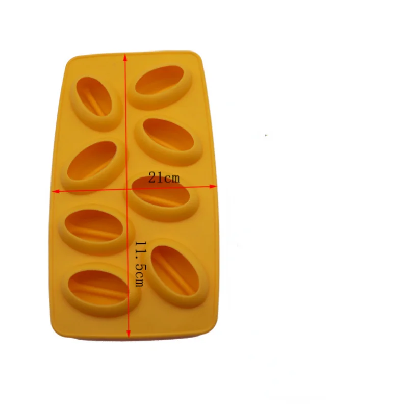 Coffee Bean Ice Cube Mold Chocolate Fondant Handmade Jelly Tray Multifunction Microwave Mould Ice Cube Maker Hielo Forma Gelo
