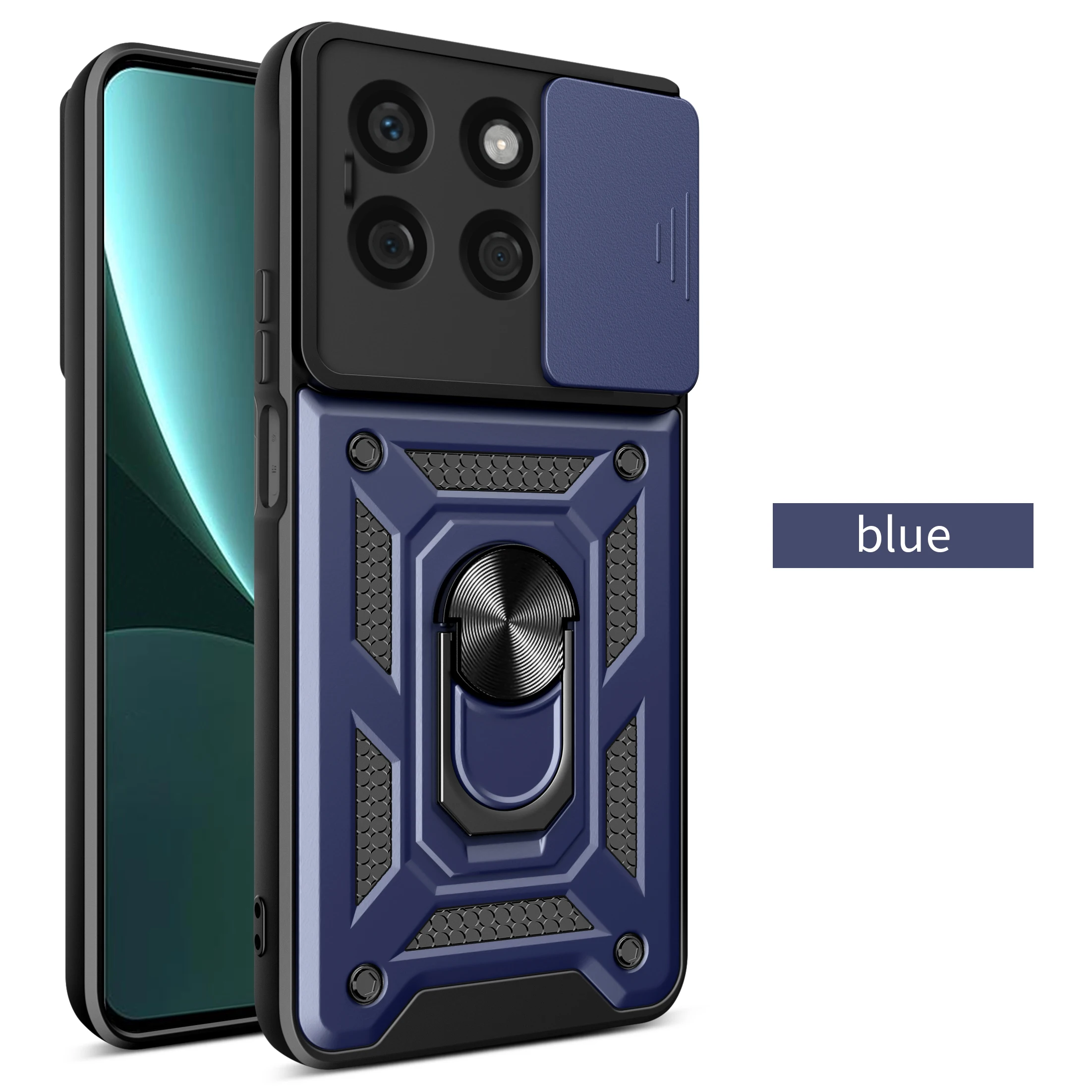 For Honor X6A Case Honor X6B Cover Honor X6 Cases X6B Plus Magnetic Ring Holder Armor Phone Case Slide Camera Protect Back Cover - Image 2