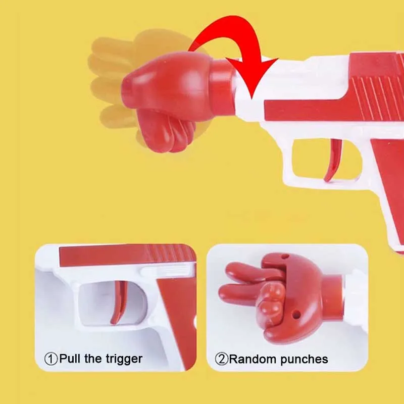 Scissors Stone Cloth Finger-Guessing Toy Guns Children Adult Parent-Child Interaction Party Game Pistol Toys Boys Girls Gifts 3