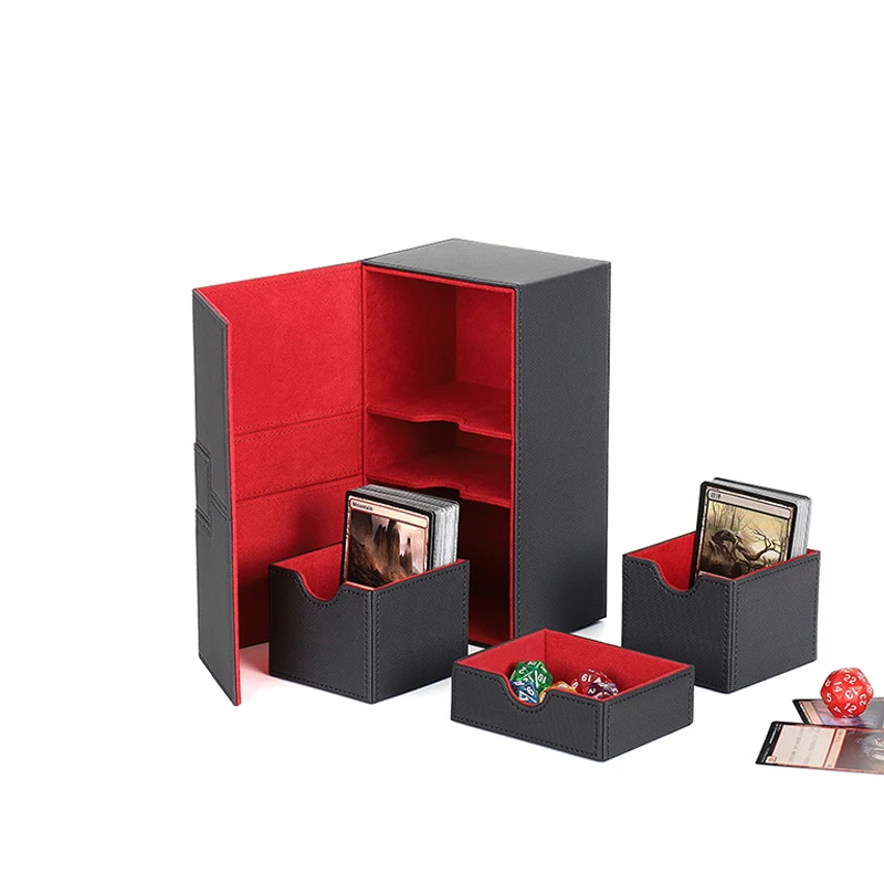 200 + Multifunzione Deck Box Card Collection Box Protector Per Giochi Da Tavolo Per Magic/Pokemon/Yugioh Card Storage