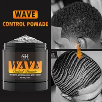 Deep Wave Control Pomade 360 Biotin Sport Strong Hold Wave Hair Gel With Brush Wavy Hair Oil Shampoo Conditioner Styling Care 2