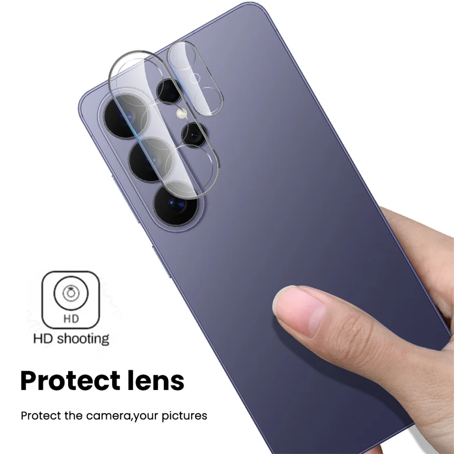 2-Pack 3D Clear Lens Glass Camera Protector Film - 9H Curved Glass