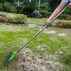 Lawn Thatching Rake Stainless Steel Thatching Cleaner Rake Gardening Tool Easy To Assemble Garden Soil Rake Lawn Grass Rake 2