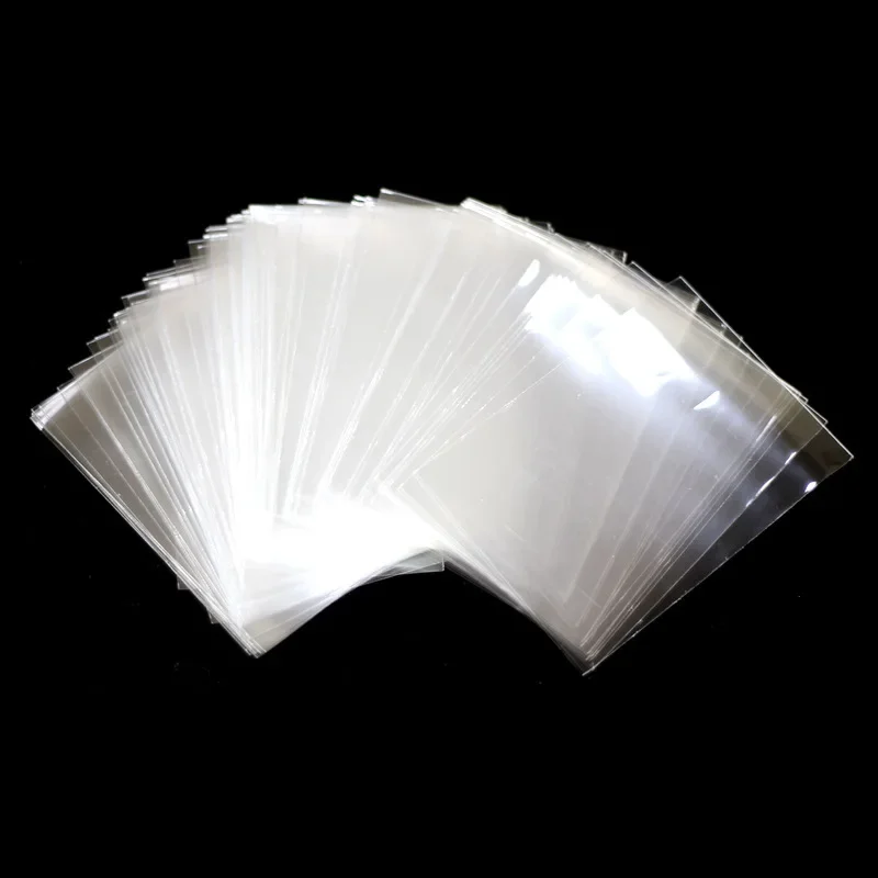 Card Holder 100pcs/set Game Card Cover Bag ID Credit Card Holder Protector Organizer Business Game Cards Protective Case Sleeve Holder Bag