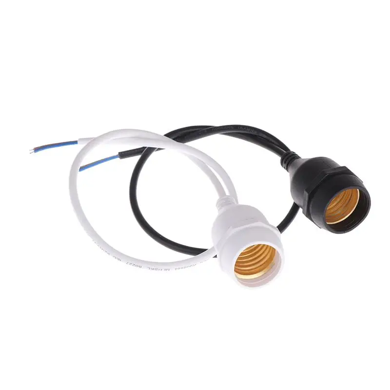 220 (V) 20/30/50/100/200CM Outdoor Waterproof E27 Lamp Holder With Power Cord Socket Industrial Farm Screw String Lamp Connector