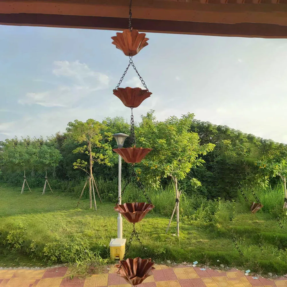 Vintage Metal Rain Chain Downspout 5