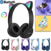 P47M Wireless Bluetooth Headset Gamer Cat LED Light Waterproof Noise Cancelling Earbuds Wireless Headphones Bluetooth Earphones 1