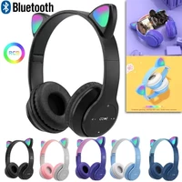 P47M Wireless Bluetooth Headset Gamer Cat LED Light Waterproof Noise Cancelling Earbuds Wireless Headphones Bluetooth Earphones 1