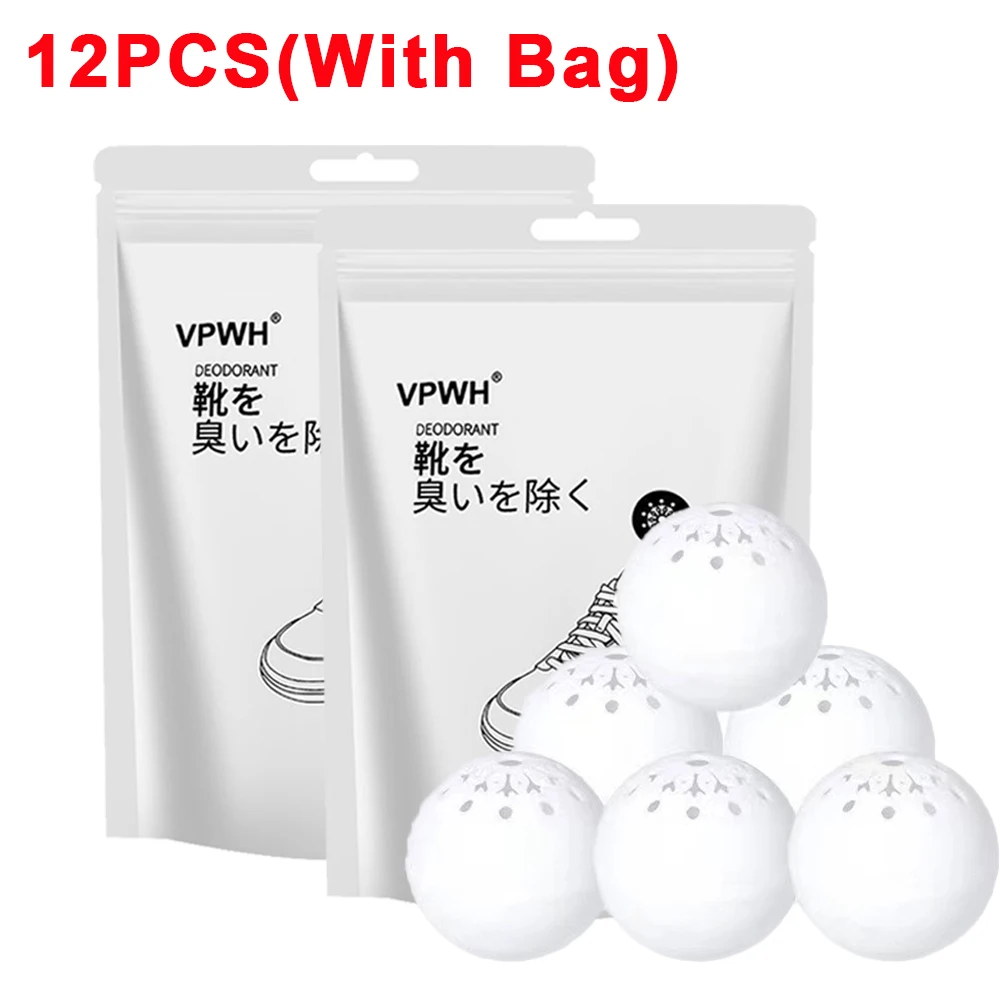 12/1PCS Deodorizer Freshener Balls For Shoes Multifunction Jasmine Scent Fresheners Footwear Shoe Closet Toilet Deodorization