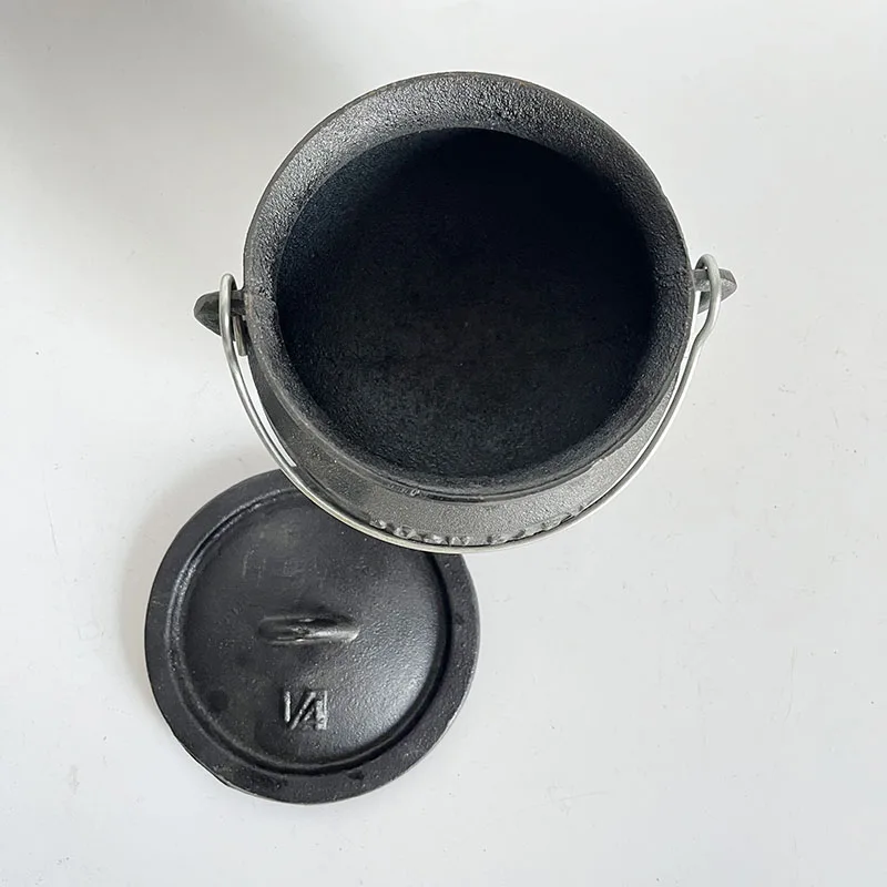 Cast Iron Camping Pot Dutch Oven Pot With Lid Cooking Pot - Temu