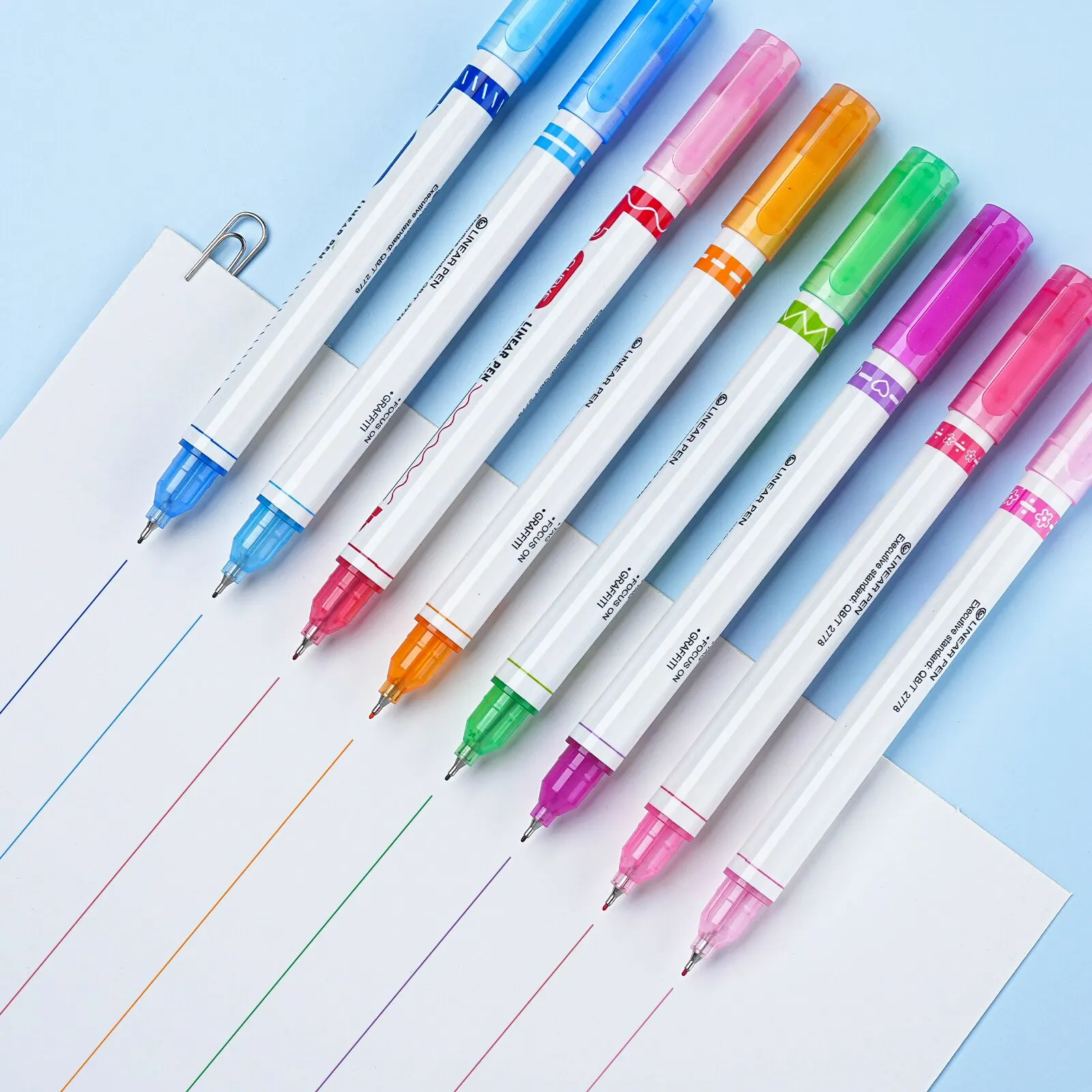 Highlighter marker Highlighter pen Art marker Marker pen 6/12 Colored Curve Highlighter Pen Set Different Shapes Dual Tip Markers Cool Pens for Journal Planner Scrapbook Art Office