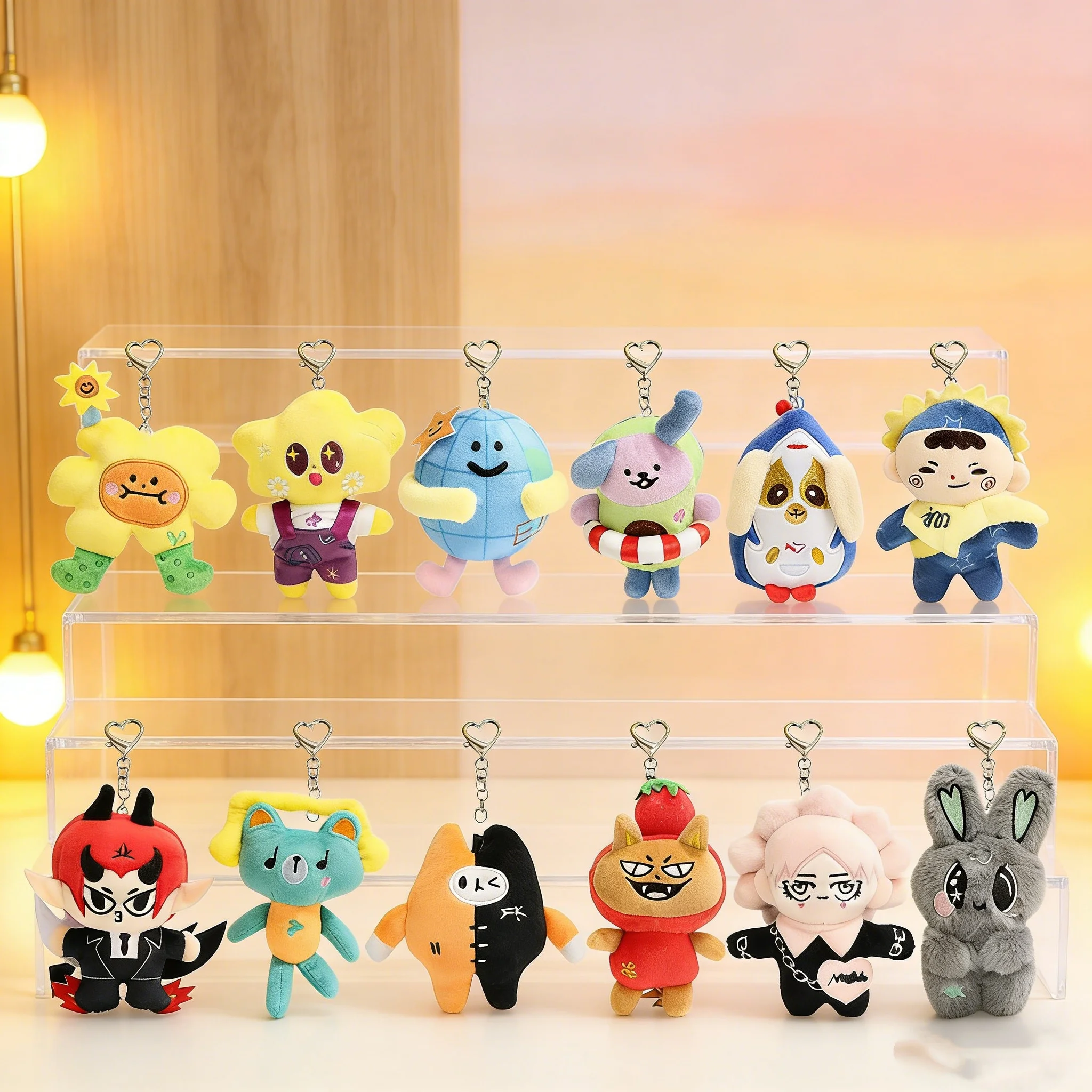 Thailand GMMTV CP Plush Keychain - Cartoon Cute PP Cotton Pendant - JAIDEE BABII WIN Fan Gift