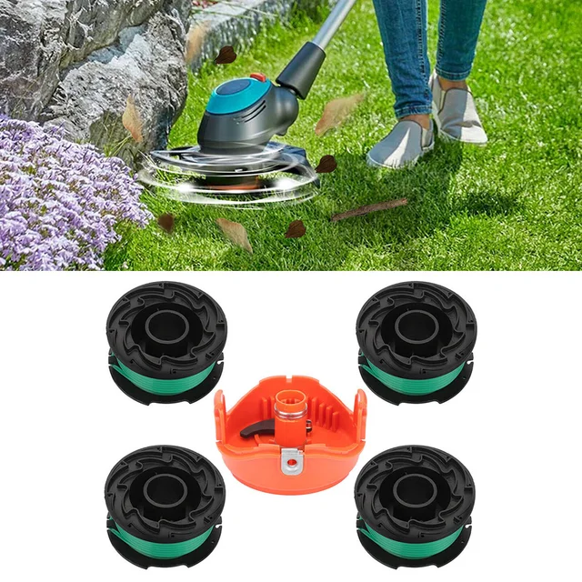 4pc Trimmer Line Spool 1pcs Trimmer Spool Trimmer Spool For BLACK&DECKER  GH3000 Lawn Mower Grass Trimmer Spool Cap Accessories - AliExpress