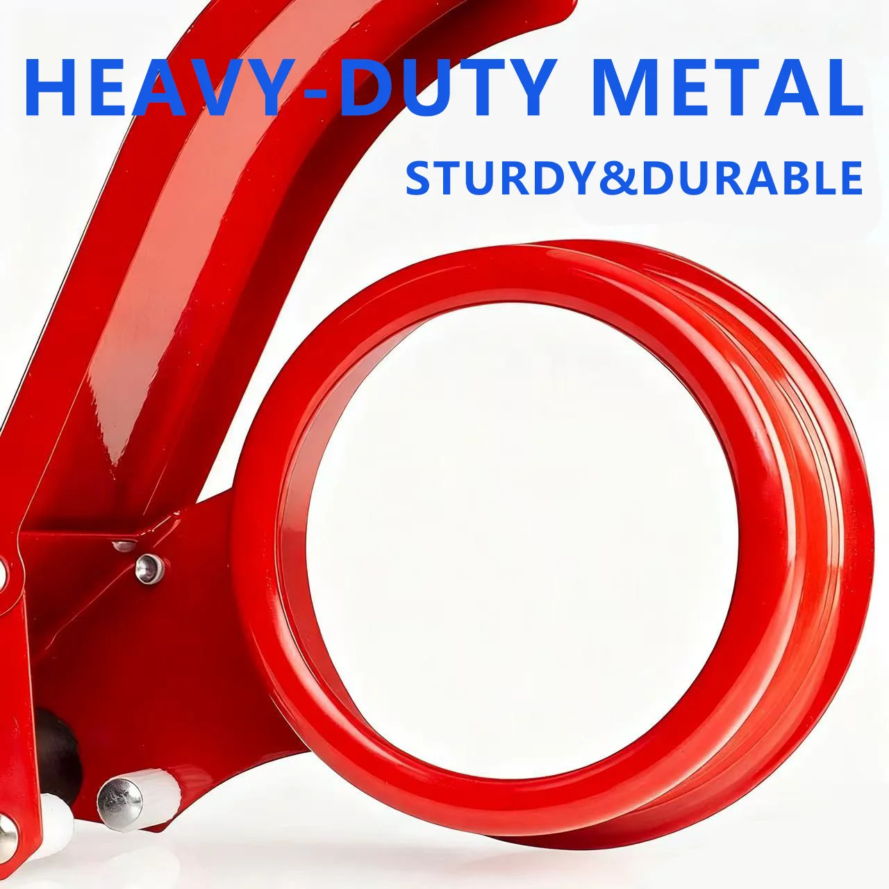 Heavy Duty Handheld Packaging Tape Dispenser with Metal Structure for Efficient Box Sealing