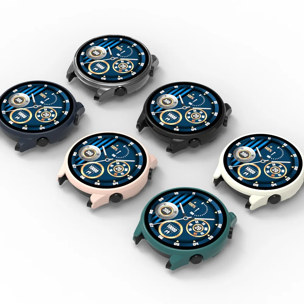 Haylou Solar Plus용 PC 하드 보호 케이스, 전체 커버리지 필름 범퍼 보호 강화 유리, Haylou Solar Plus 쉘