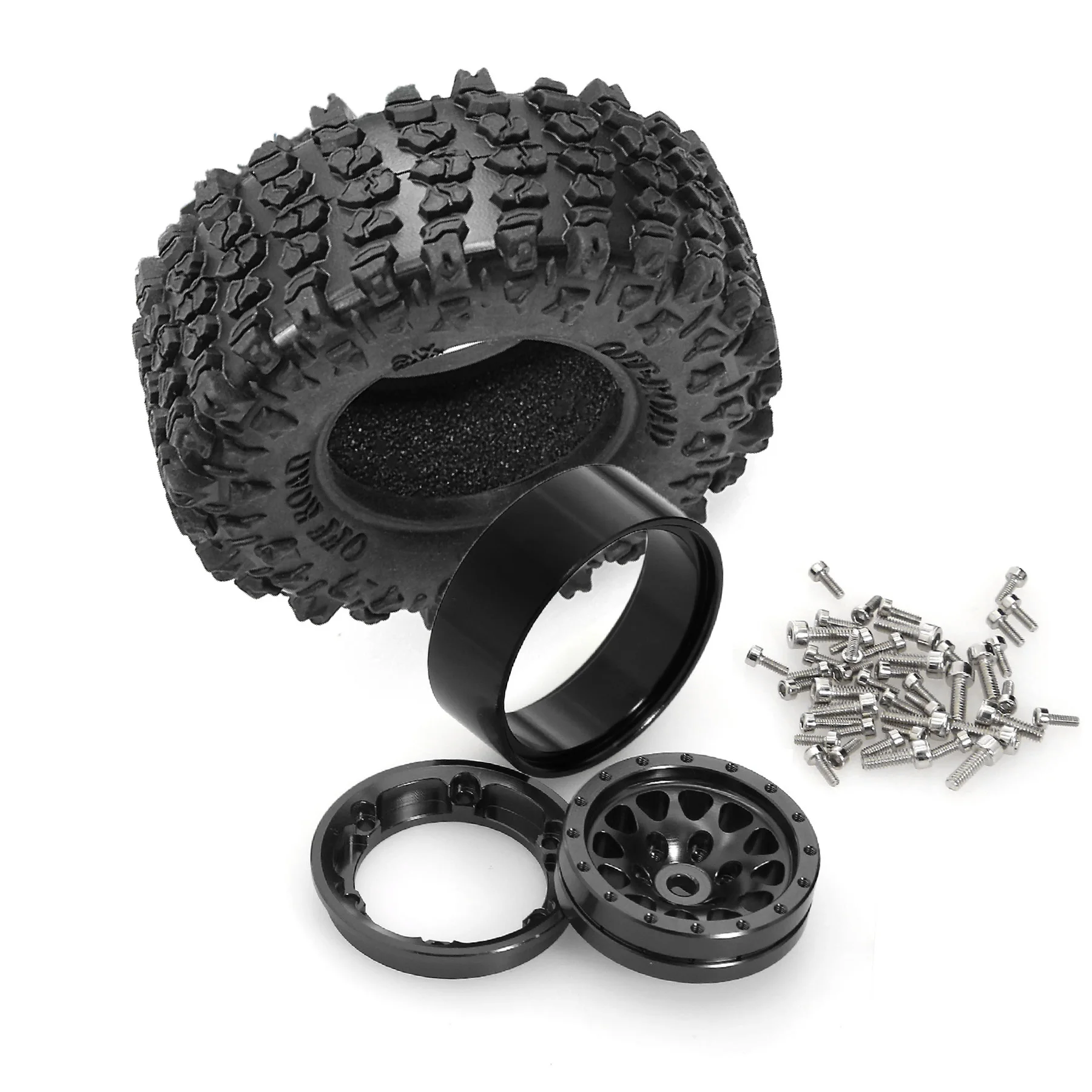 TCRC Ruote Beadlock in alluminio da 2,5 cm per 1/24 assiali