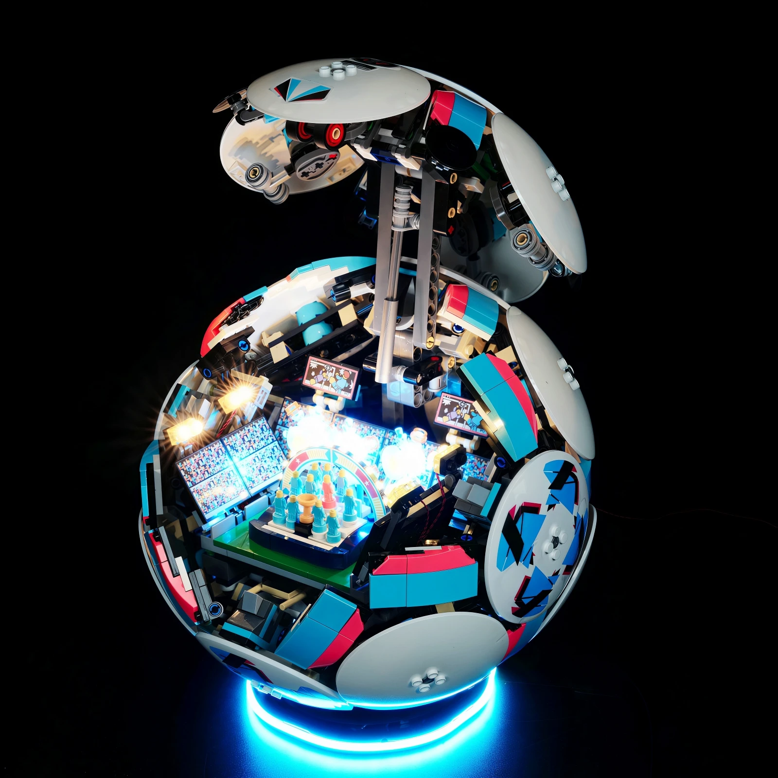 레고 43019-월드컵 축구용 MAXCXT LED 조명 DIY 장식 램프 (빌딩 블록 세트는 포함되지 않음)