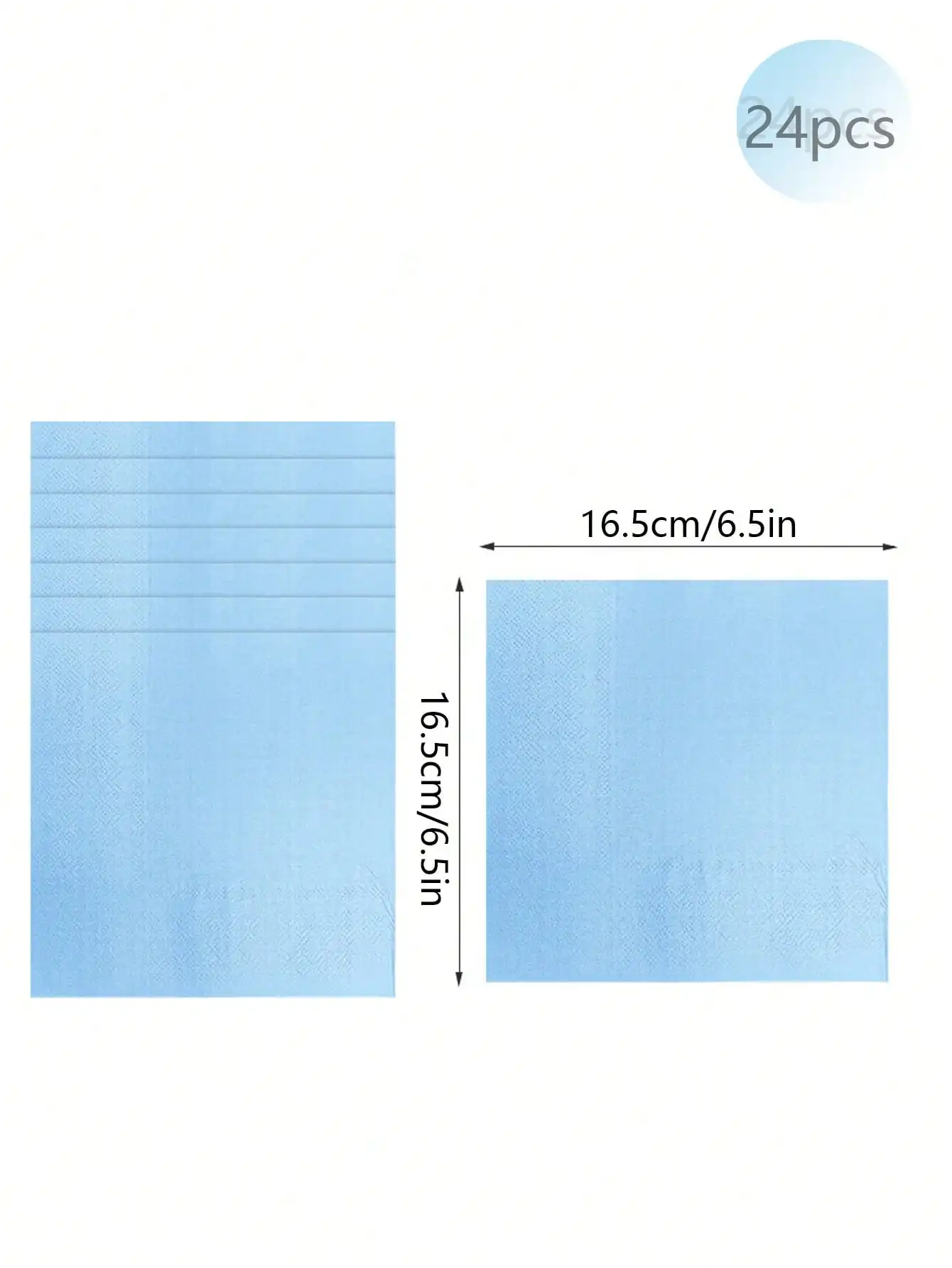 Sky Blue Party Supplies Set - Disposable Plates Spoons Forks Knives