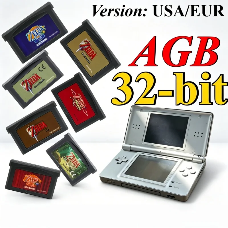 GBA 게임 카트리지 32비트 비디오 게임 콘솔 게임 카드 링크 투 더 패스트 어웨이킹 DX 미니쉬캡 클래식 부티크 컬렉션