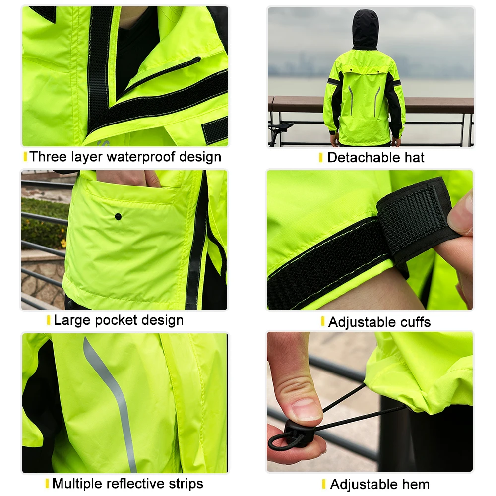 WOSAWE Cycling Pants Waterproof Reflective MTB Bike Rain Trouser Rainproof  Ultrathin Running Hiking Camping Fishing Rain Pant - AliExpress