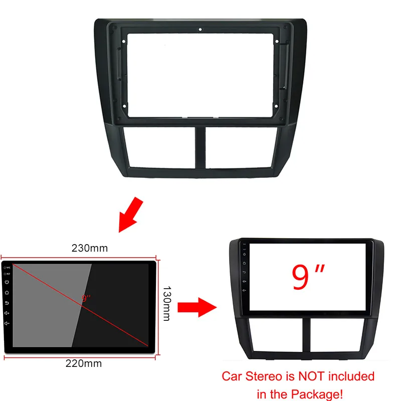 SUBARU Foreset ڵ ٸ 2008-2012 ׷  , ڵ DVD ,    г  Ʈ  , 9 ġ
