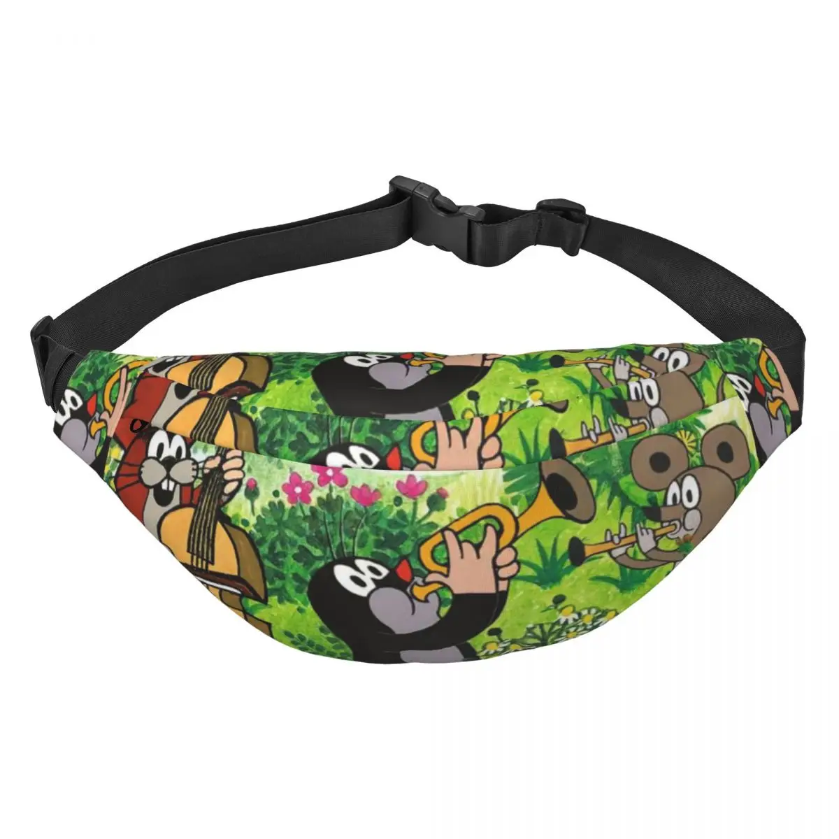 

Personalized Czech Cartoons Krtek Mole Fanny Pack Men Fashion Comics Sling Crossbody Waist Bag Travel Hiking Phone Money Pouch
