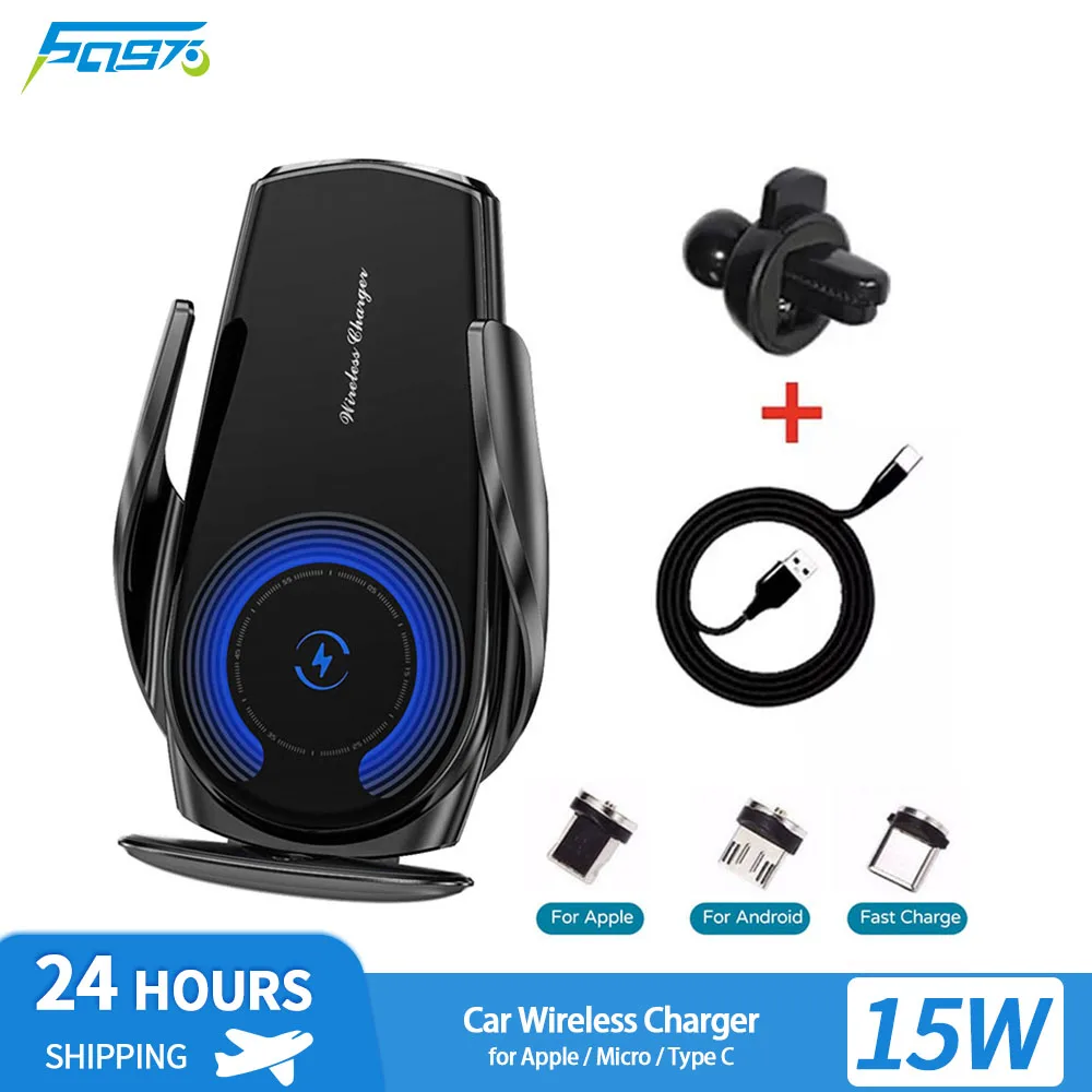 

Qi 15W Wireless Charger Car Phone Holder In Car Air Vent Mount For iPhone 14 13 12 Pro Max Xiaomi Huawei Magnetic Fast Charging