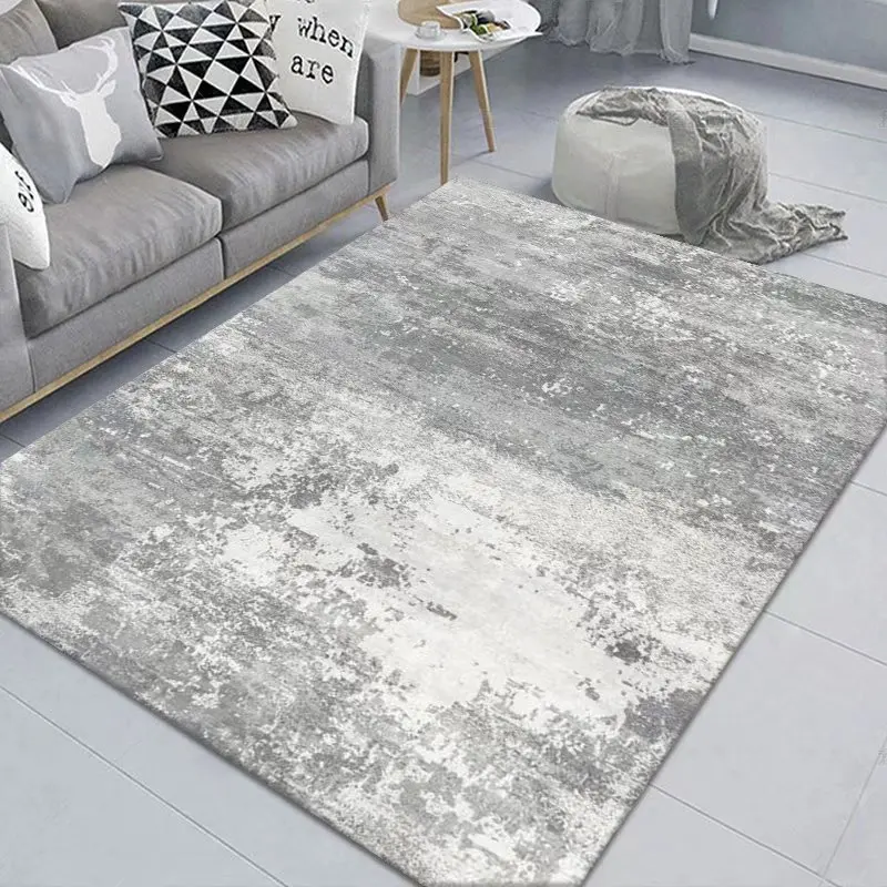 Minimalism Rooms Decoration Carpet Light Grey Living Room Carpets Hall Sofa Large Area Rug Bedroom Cloakroom Floor Mat Anti Slip 2