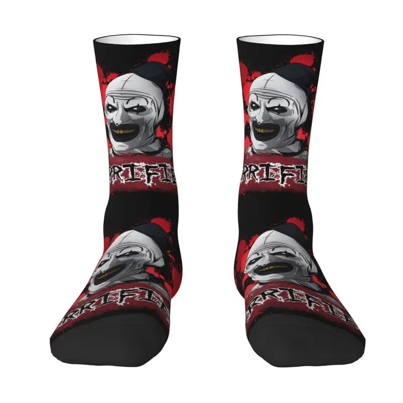 

Fun Print Terrifiers Movie Art Horror Slasher Halloween Socks for Women Men Stretchy Summer Autumn Winter Crew Socks
