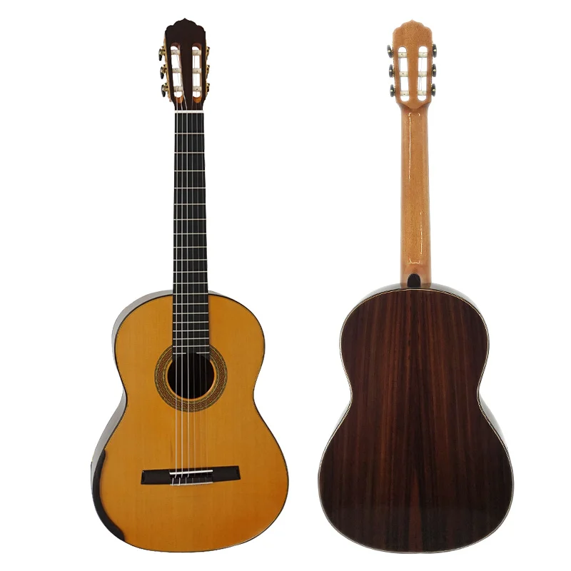 

Custom Aiersi High level hand made Nylon string Lattice Bracing musical Classical Smallman Guitar for professional players