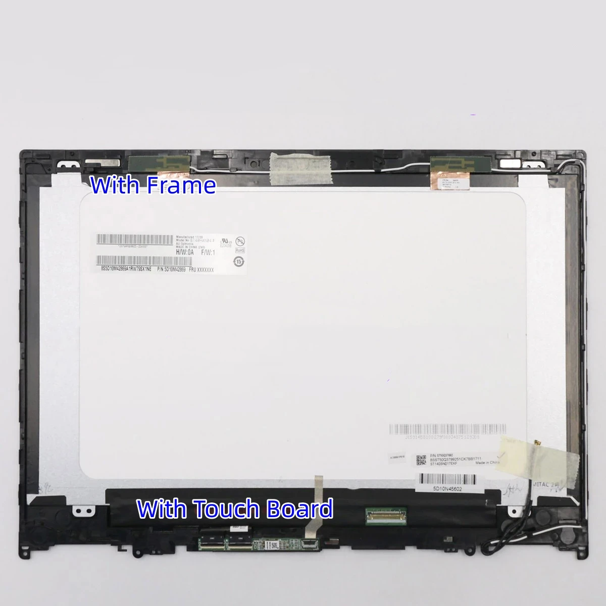 Per Lenovo Yoga 520-14 80 X8 80Ym 520-14Ikb Schermo Lcd Da 14 Pollici Touch Digitizer Assembly Frame Muslimex Flex 5-1470 81 C8