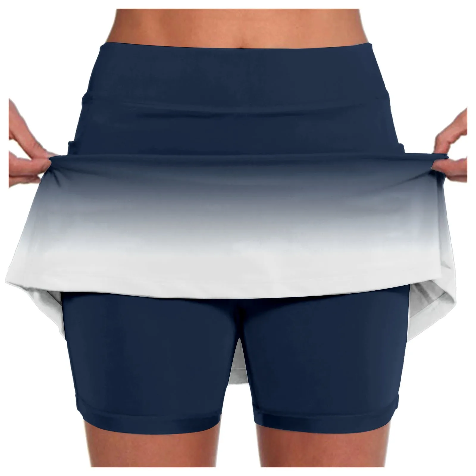 

Короткие шорты-юбка, женские спортивные летние спортивные юбки для тенниса, уличные шорты для гольфа, фитнеса, бадминтона, многослойные быстросохнущие шорты для бега