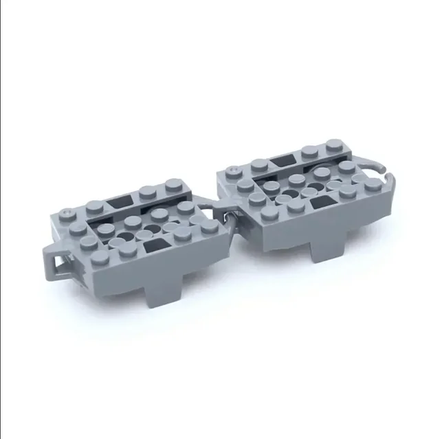 Track Roller Coaster Model 10PCS Railway City Train Technical Part MOC Building Blocks For Kids Gifts 26022 25059 25061 34738 6