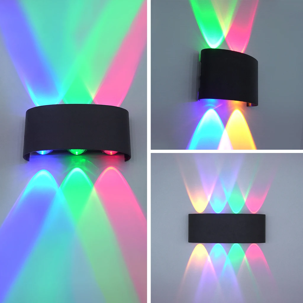 4W 6W 8W LED 벽 조명 현대 실내 컬러 벽 램프 복도 거실 배경 침실 위아래로 컬러 장식 램프 - AliExpress 39