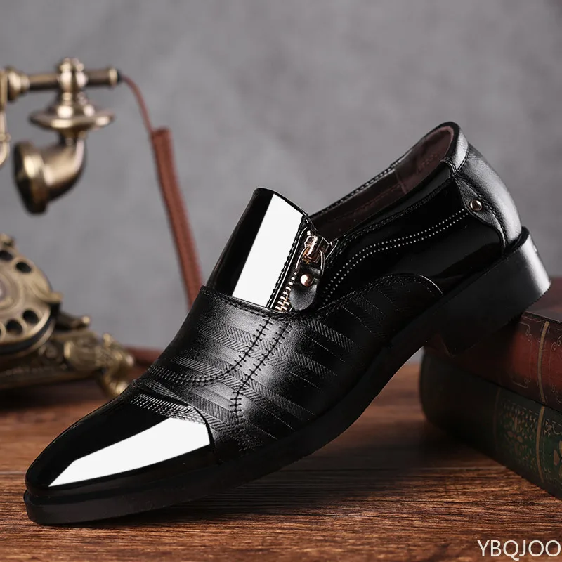 Fashionable Men Office Formal Shoes Low Cut Daily Comfortable - Uniqwear