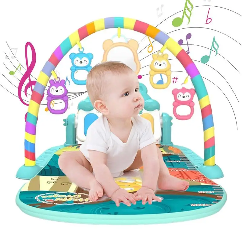 

Kick And Play Piano Gym Musical Activity Mat Learning Toy Smart Stages Toddler Toys For 3-6 Months Newborns Holidays Birthdays