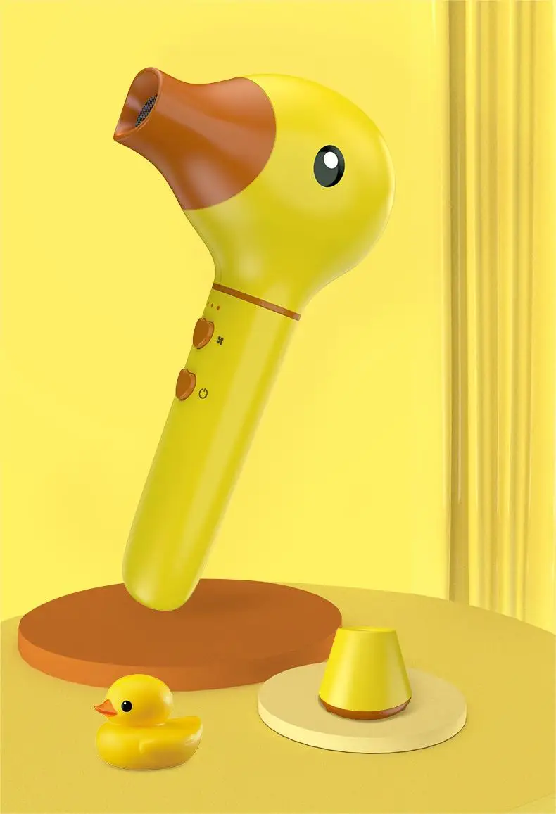 Children's wireless electric hair dryer with duck shaped baby silent constant temperature hair dryer